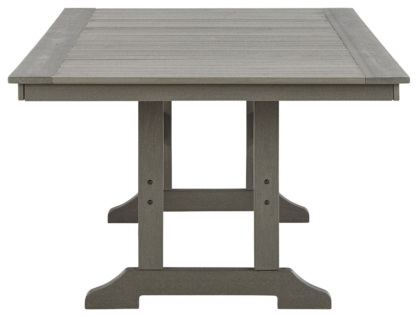 Visola - RECT Dining Table w/Umb OPT - Gray