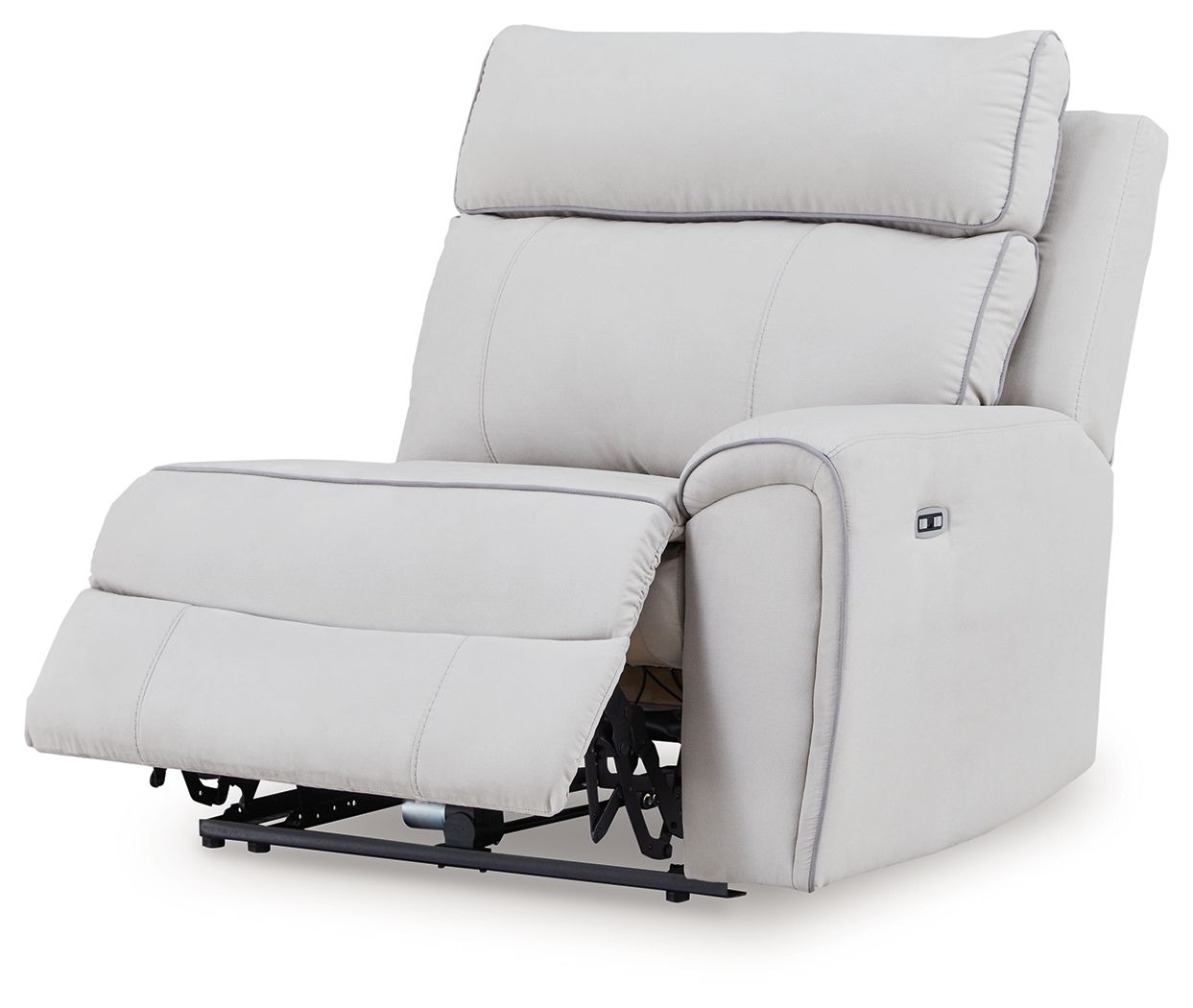 Social Pointe - Pearl / Ash - RAF Zero Wall Power Recliner