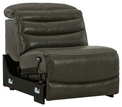 Center Line - PWR Armless REC w/Adj Headrest - Dark Gray