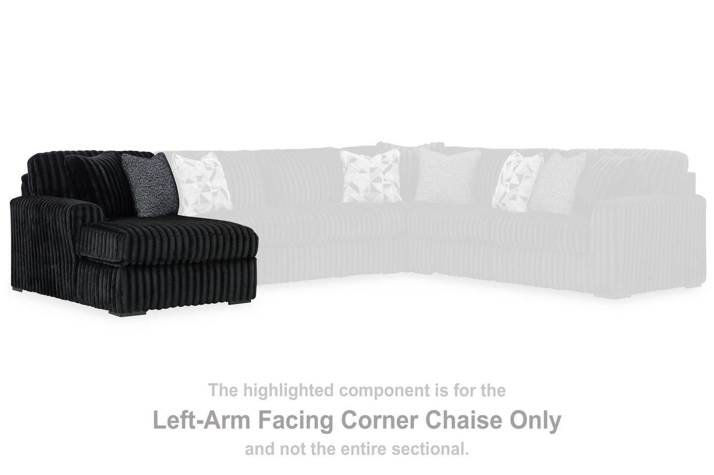 Midnight-Madness - Laf Corner Chaise - Onyx