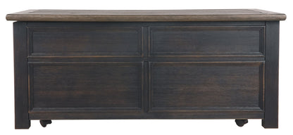 Tyler Creek - Grayish Brown / Black - Lift Top Cocktail Table