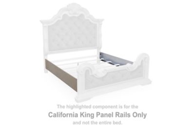 Bruchandi - California King Panel Rails - Antique White
