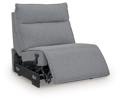 ModMax II - Power Armless Recliner With Adjustable Headrest - Salt And Pepper