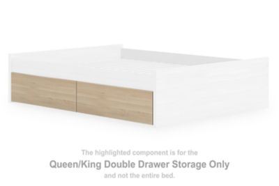 Onita - Queen/King Double Drawer Storage - Natural