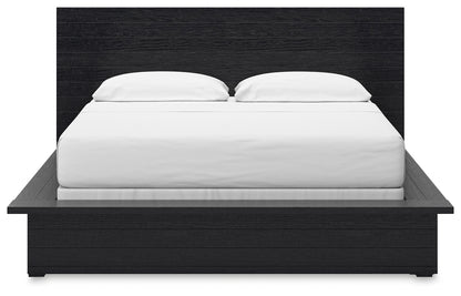 Londer - Black - California King Panel Bed