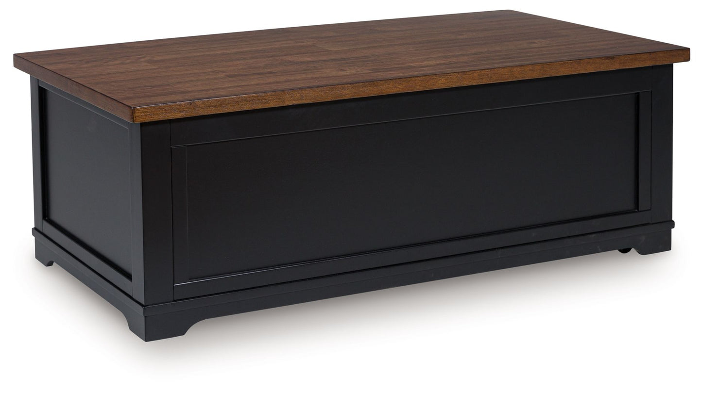 Wildenauer - Brown / Black - Lift Top Cocktail Table