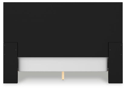 Londer - Black - Queen Panel Bed
