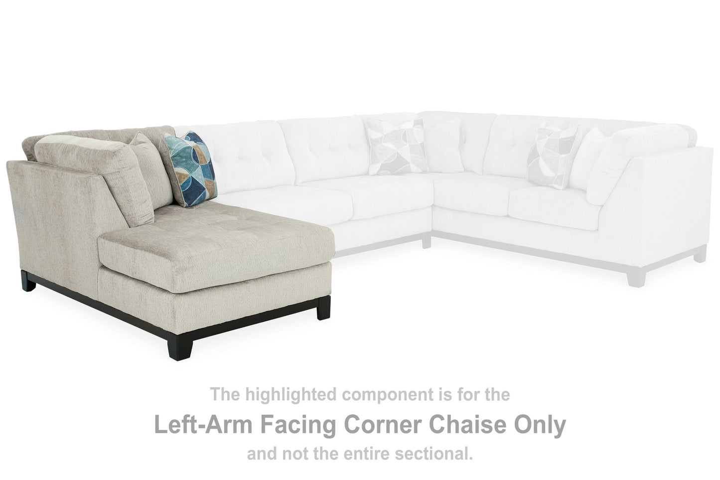 Maxon Place - Laf Corner Chaise - Stone