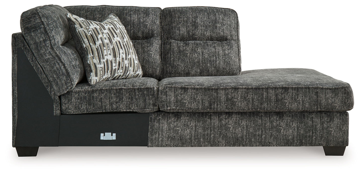 Lonoke - Raf Corner Chaise - Gunmetal