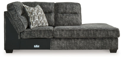 Lonoke - Raf Corner Chaise - Gunmetal