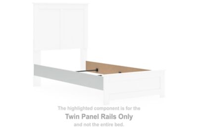 Bostwick Shoals - Panel Rails Twin Size - White