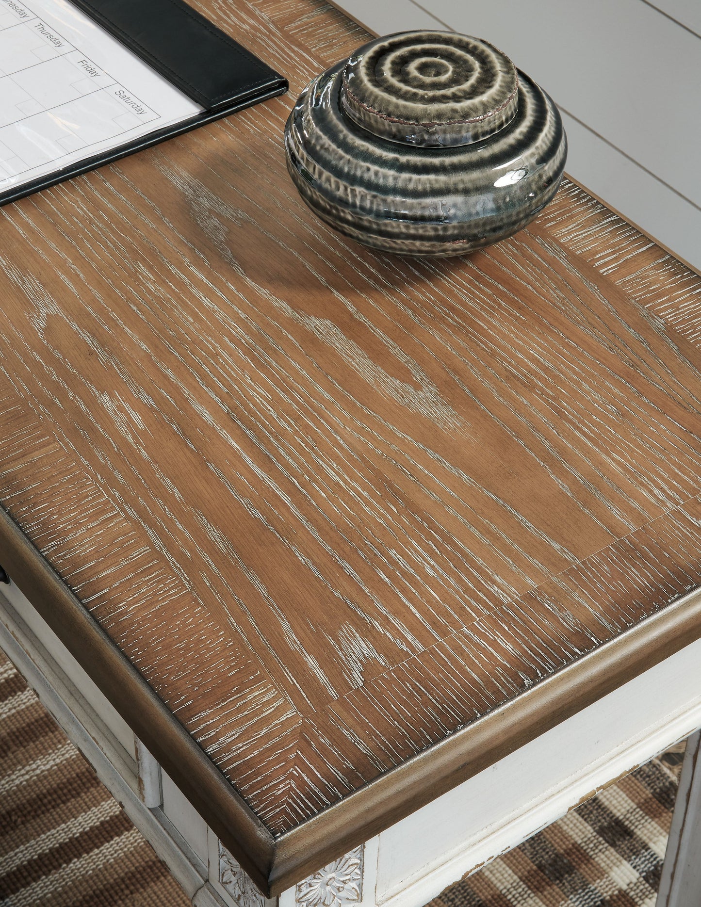 Realyn - Home Office Desk Return - White / Brown