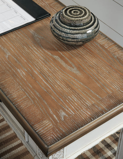 Realyn - Home Office Desk Return - White / Brown