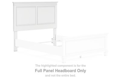 Fortman - Full Panel Headboard - White