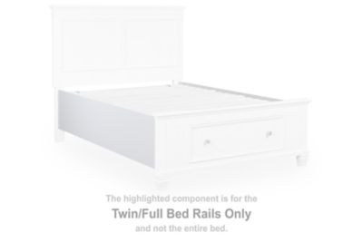 Fortman - Twin/Full Bed Rails - White