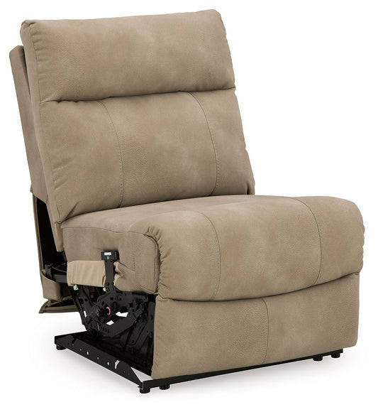Next-gen Durapella - Power Armless Recliner With Adj Headrest - Sand