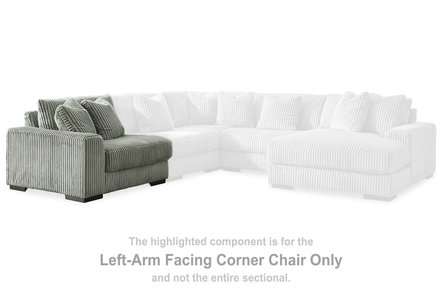 Lindyn - LAF Corner Chair - Fog