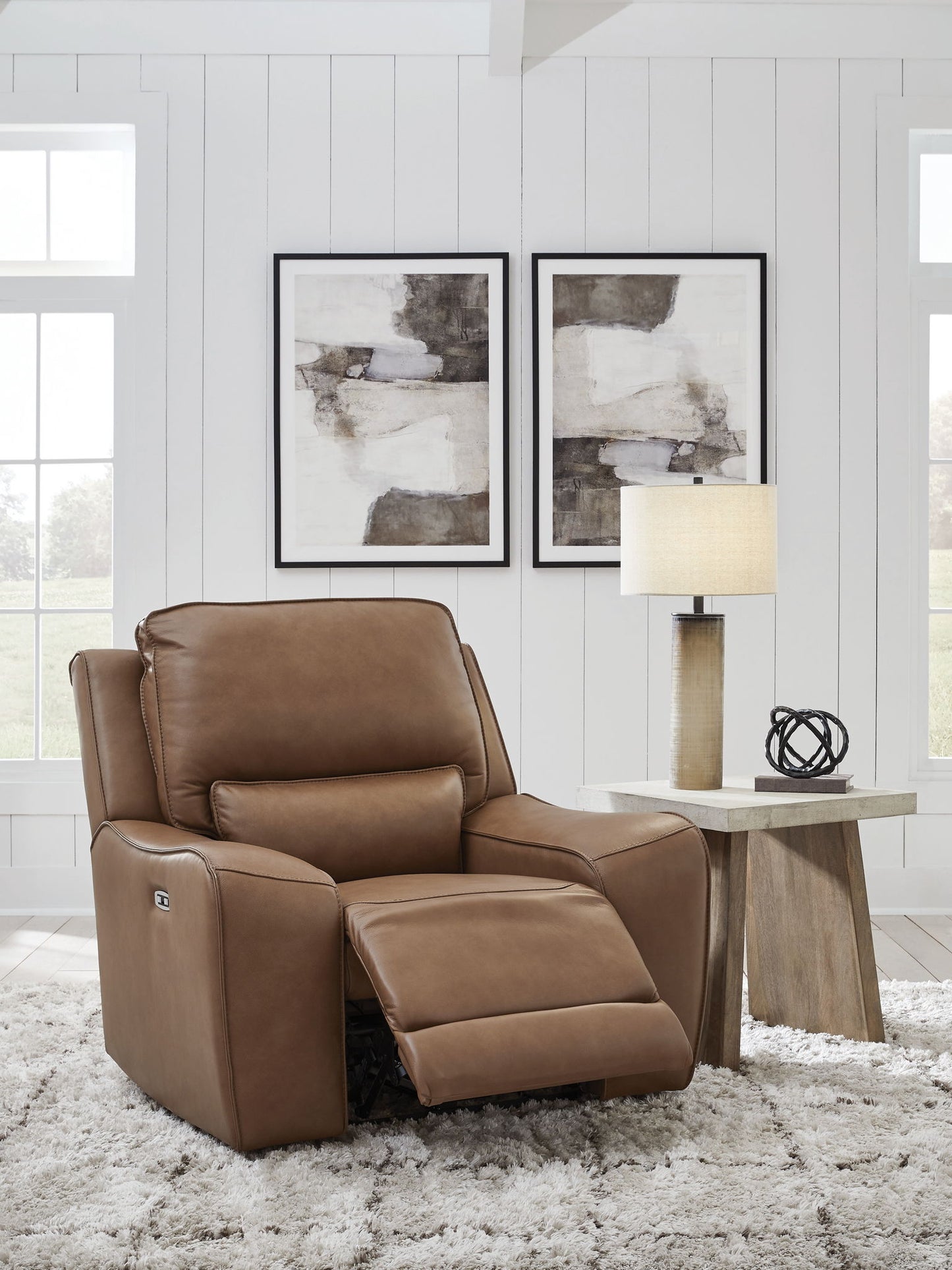 DeepWakes - Power Recliner / Adjustable Headrest - Caramel
