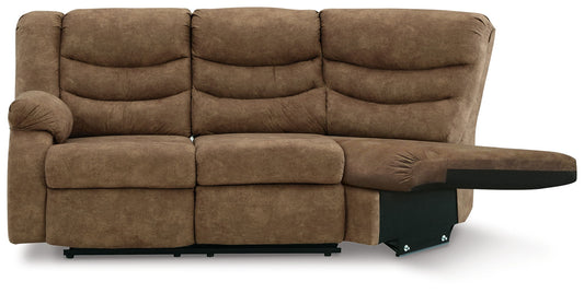 Partymate - Laf Reclining Loveseat - Brindle