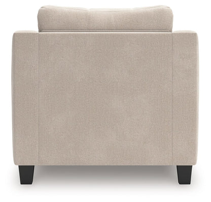 Willarae - Taupe - 2 Pc. - Chair And A Half, Ottoman
