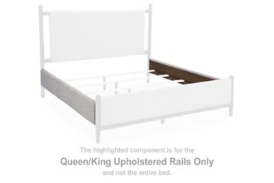 Lyncott - Queen/King Upholstered Rails - Gray