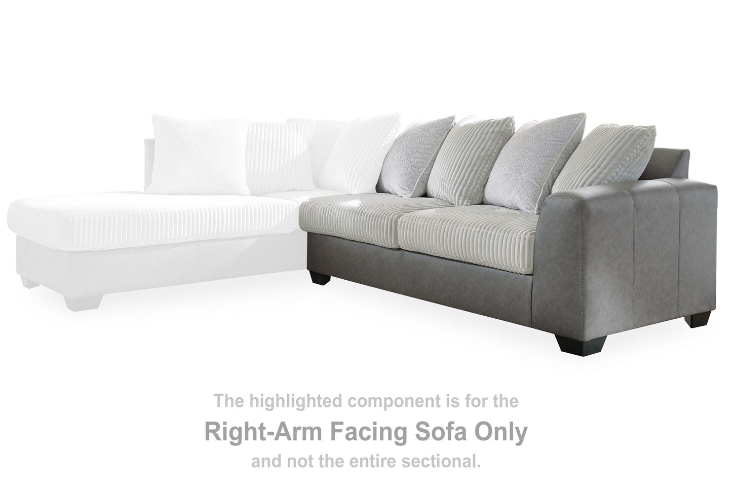 Clairette Court - Raf Sofa - Alloy
