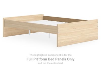 Onita - Full Platform Bed Panels - Natural