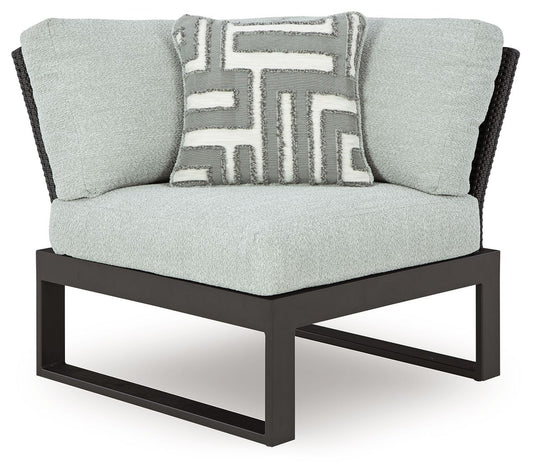 Beachloft - Corner With Cushion - Black / Gray
