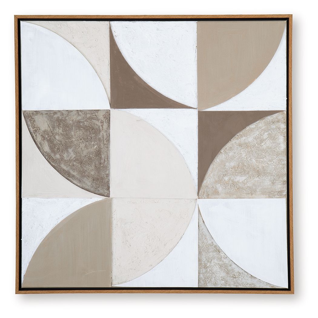 Harelman - Wall Art - Tan / Taupe / White