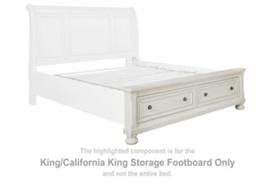 Robbinsdale - K/CK Storage Footboard - Antique White