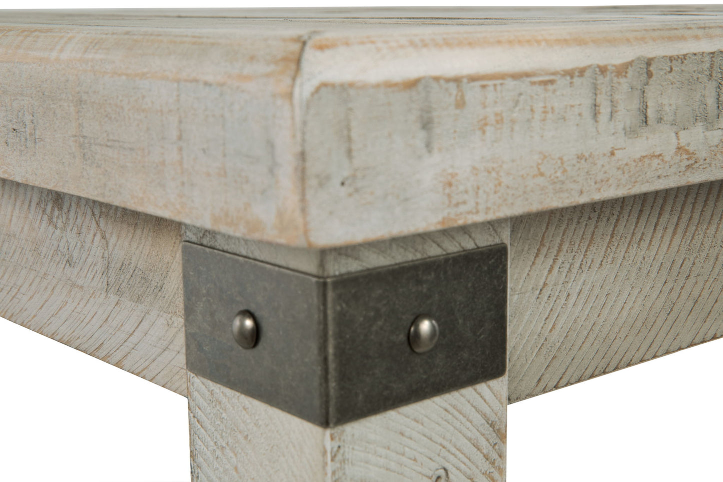 Carynhurst - Rectangular End Table - White Wash Gray