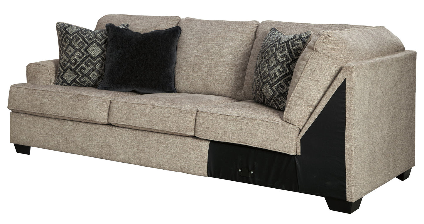 Bovarian - LAF Sofa w/Corner Wedge - Stone