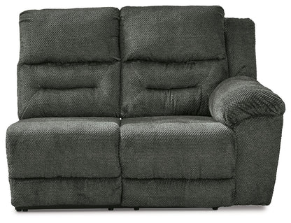 Nettington - Raf Power Rec Loveseat - Smoke