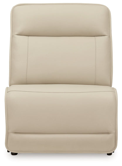 Double Deal - Armless Chair - Almond