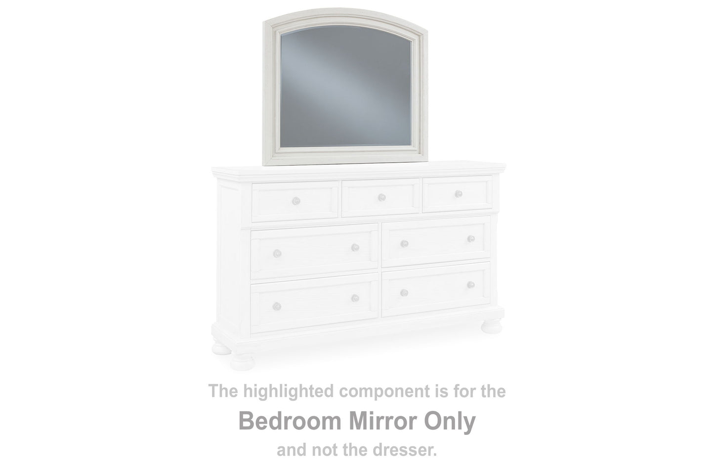 Robbinsdale - Bedroom Mirror - Antique White