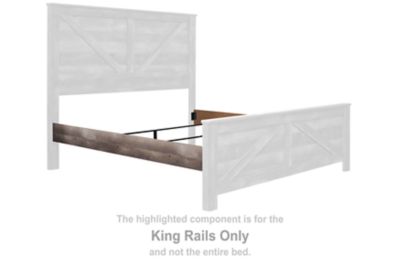Wynnlow - Gray - King Crossbuck/Poster Rails