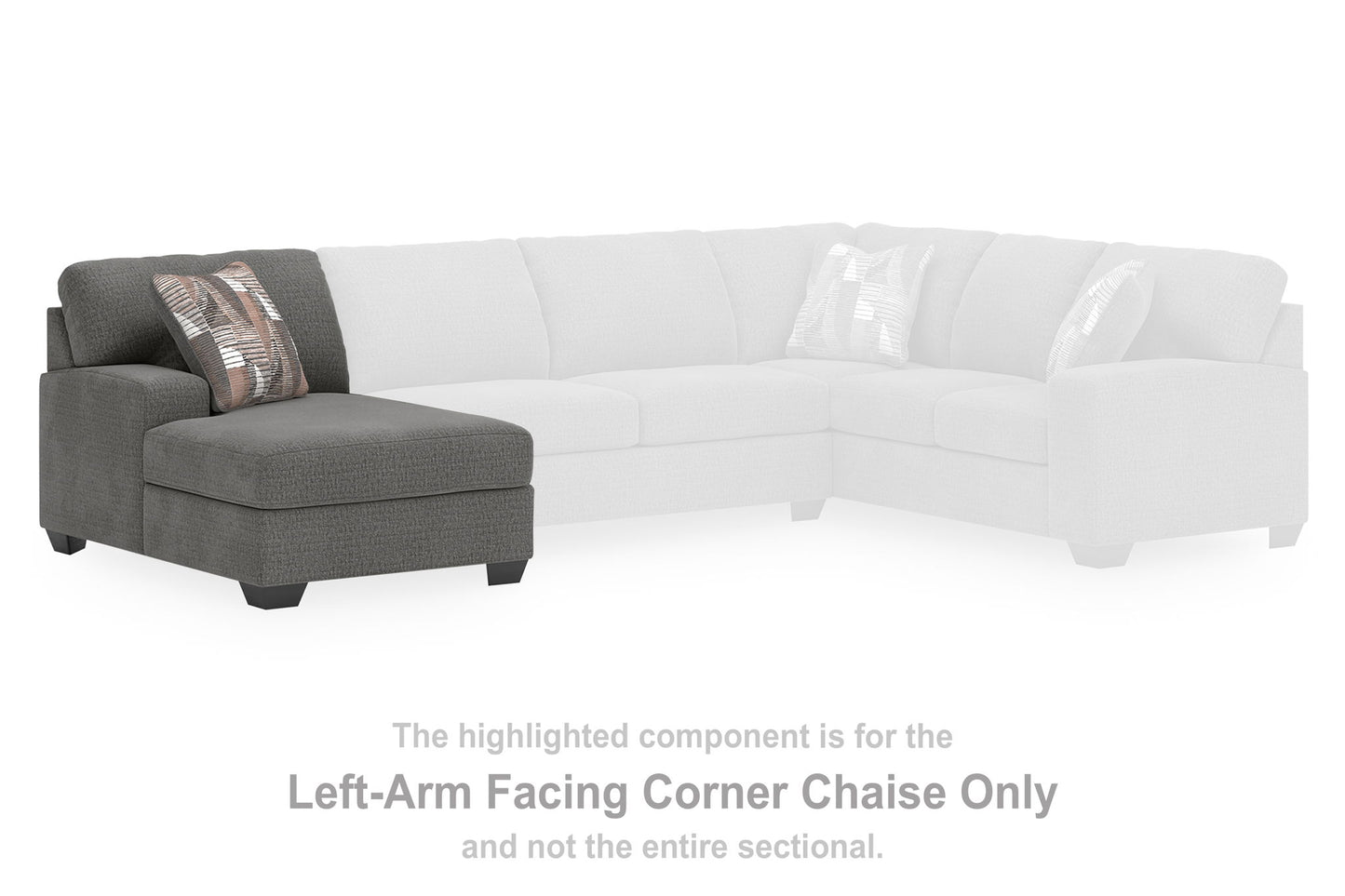 Clarington - LAF Corner Chaise - Greystone