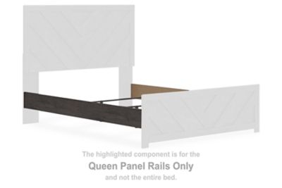 Prendonea - Queen Panel Rails - Charcoal