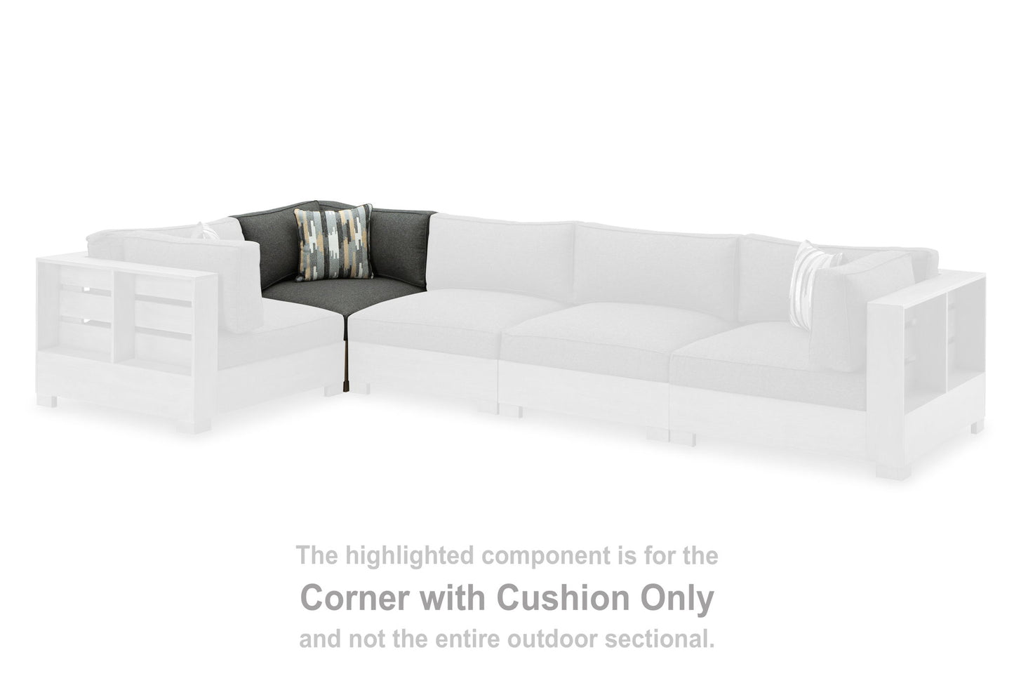 Citrine Park - Corner With Cushion - Brown
