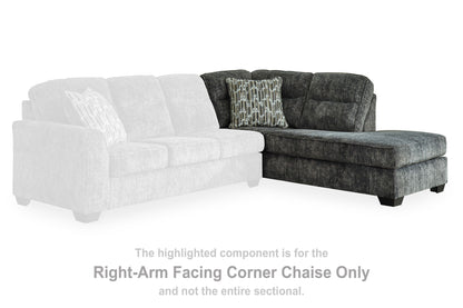 Lonoke - Raf Corner Chaise - Gunmetal