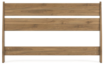 Deanlow - Full Panel Headboard - Honey