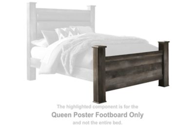 Wynnlow - Gray - Queen Poster Footboard
