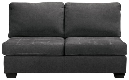 Ambee - Slate - Armless Loveseat