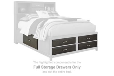 Caitbrook - Full Storage Drawers - Gray