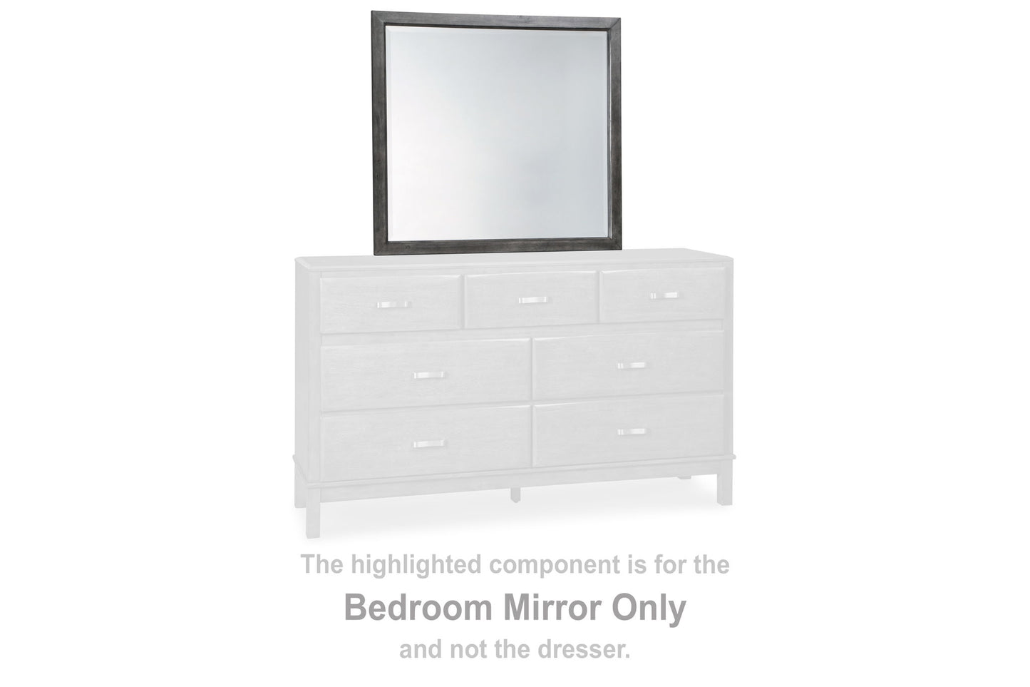 Caitbrook - Bedroom Mirror - Gray