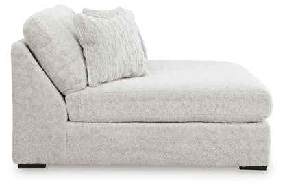 Cuddle Plush - Oversized Armless Chaise - Arctic