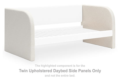 Arloster - White - Twin Upholstered Daybed Side Panels