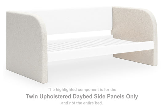 Arloster - White - Twin Upholstered Daybed Side Panels