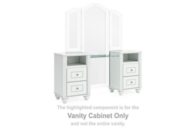 Kozlani - Vanity Cabinet - White