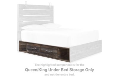Drystan - Queen/King Under Bed Storage - Brown / Beige